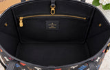 Louis Vuitton Game On Neverfull MM Black Tote + Matching Pouch | Excellent Conditio