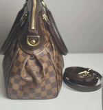 Pre-owned Louis Vuitton Canvas Shoulder Bags Trevi PM Damier Ebene Shoulder Bag