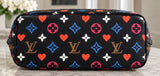 Louis Vuitton Game On Neverfull MM Black Tote + Matching Pouch | Excellent Conditio
