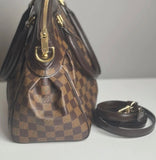 Pre-owned Louis Vuitton Canvas Shoulder Bags Trevi PM Damier Ebene Shoulder Bag