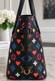 Louis Vuitton Game On Neverfull MM Black Tote + Matching Pouch | Excellent Conditio