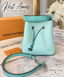 Authentic Louis Vuitton NéoNoé BB Epi Leather Bucket Bag – Aqua Blue