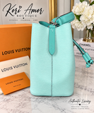 Authentic Louis Vuitton NéoNoé BB Epi Leather Bucket Bag – Aqua Blue