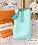 Authentic Louis Vuitton NéoNoé BB Epi Leather Bucket Bag – Aqua Blue