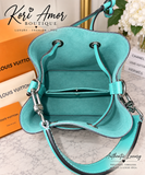 Authentic Louis Vuitton NéoNoé BB Epi Leather Bucket Bag – Aqua Blue