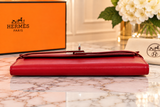 Pre-owned HERMÈS Calfskin Wallets Kelly Wallet
