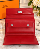 Pre-owned HERMÈS Calfskin Wallets Kelly Wallet