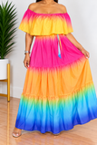 Tropical Dreams Ombré Maxi Dres
