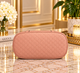 Pre-owned GUCCI Leather tote bags Gg Charm Dome Bag Guccissima Pink (hd1024m0)