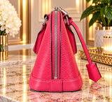 Authentic Louis Vuitton Alma BB Grenade Pink Epi Leather Crossbody Handbag