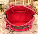 Authentic Louis Vuitton Alma BB Grenade Pink Epi Leather Crossbody Handbag