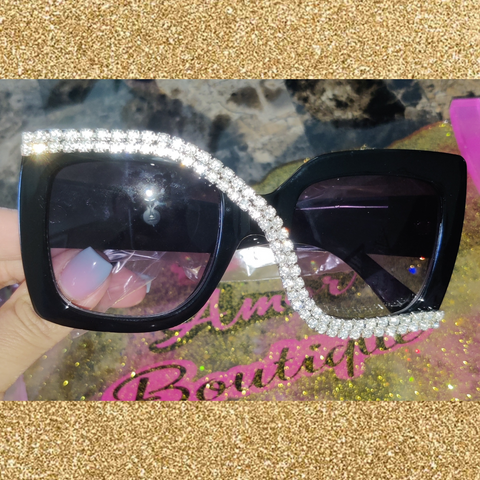 Luxury Oversized Diamond Sunglasses